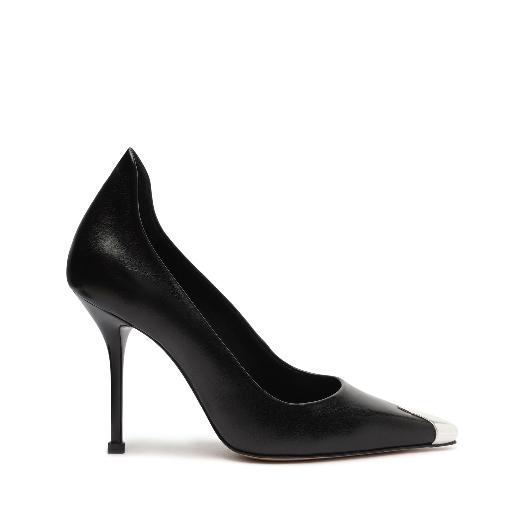 Amal Captoe Leather Pump Pumps Open Stock 5 Black Leather - Schutz Shoes