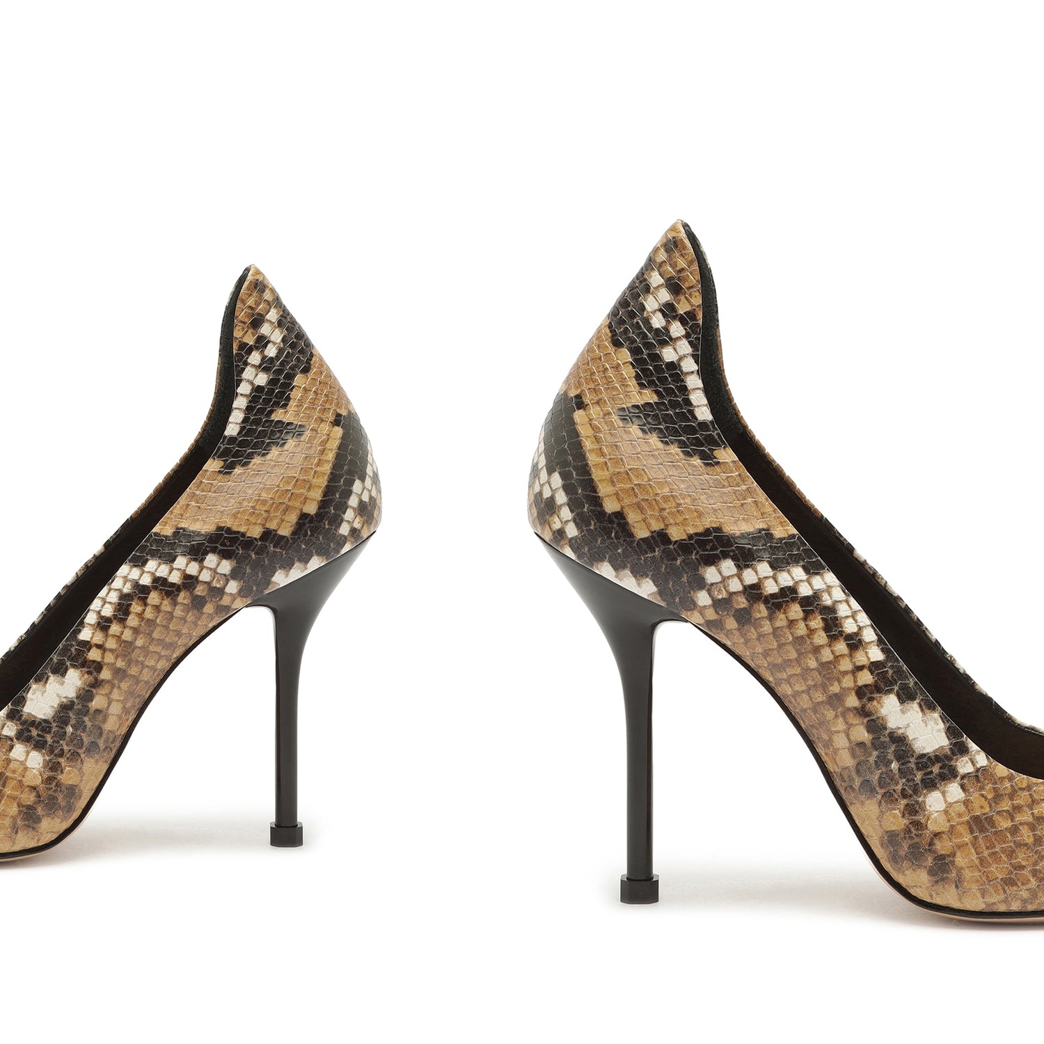 Amal Captoe Snake-Embossed Leather Pump Pumps Open Stock    - Schutz Shoes