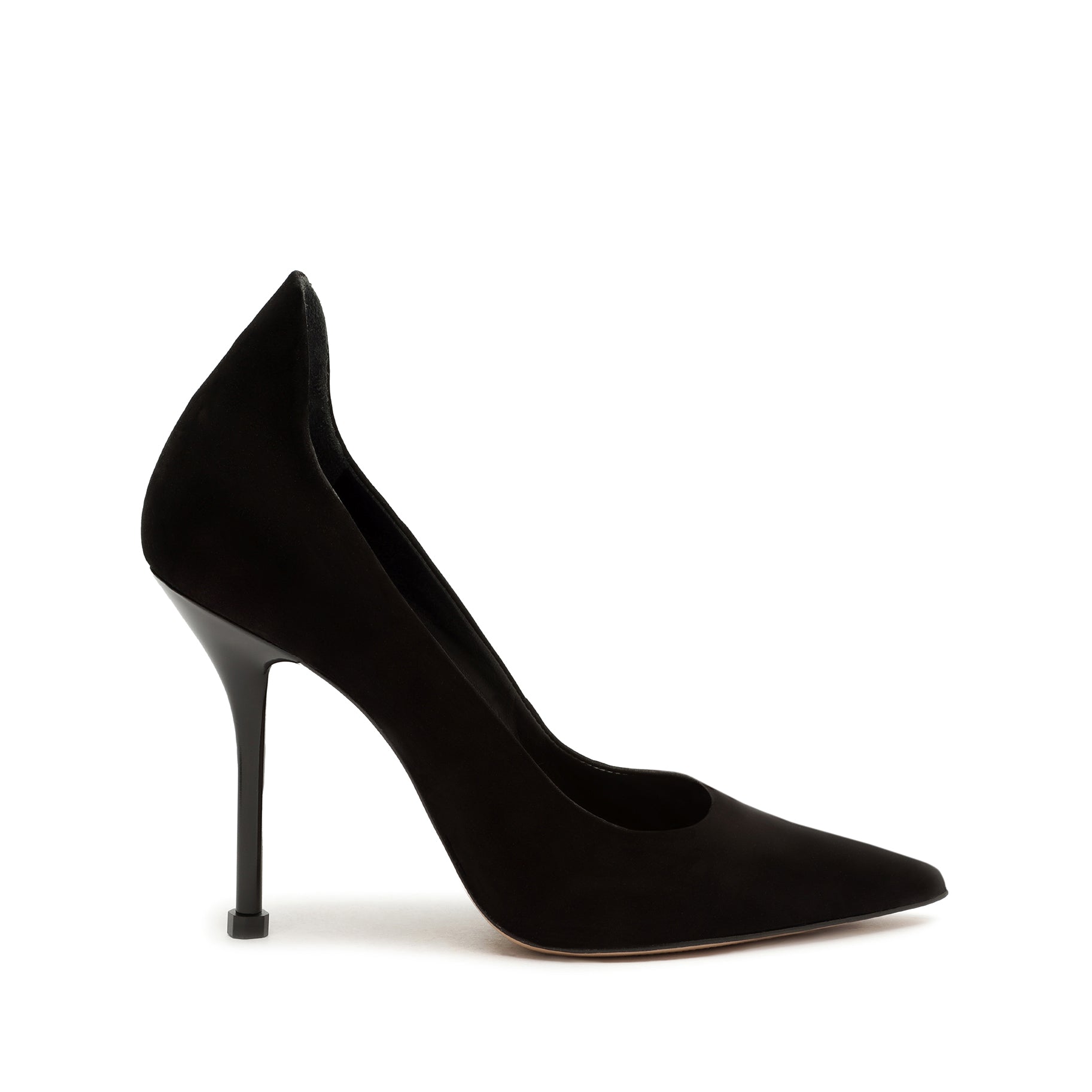 Amal Nubuck Pump Pumps Open Stock 5 Black Nubuck - Schutz Shoes