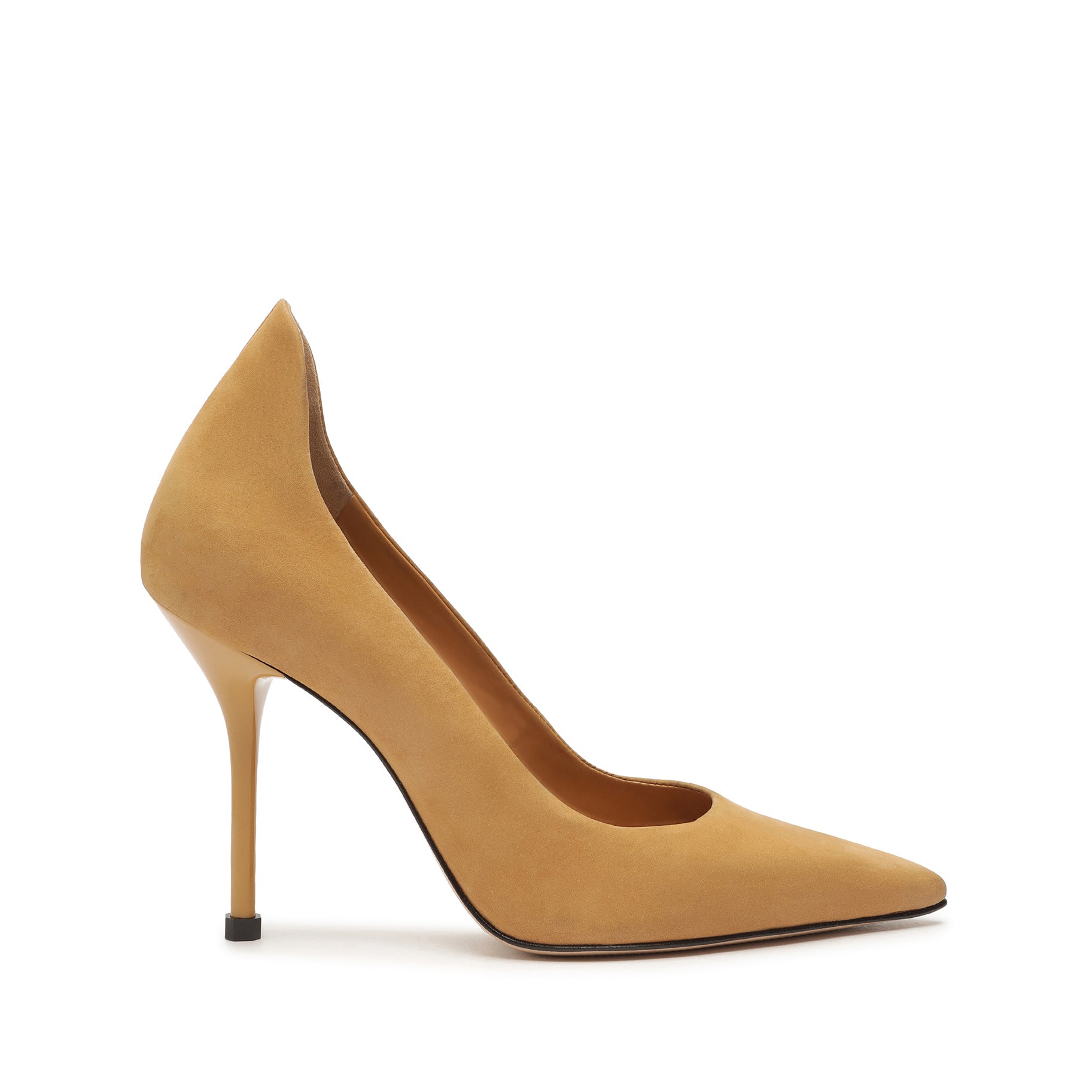 Amal Nubuck Pump Pumps Open Stock 5 Nude Caramel Nubuck - Schutz Shoes