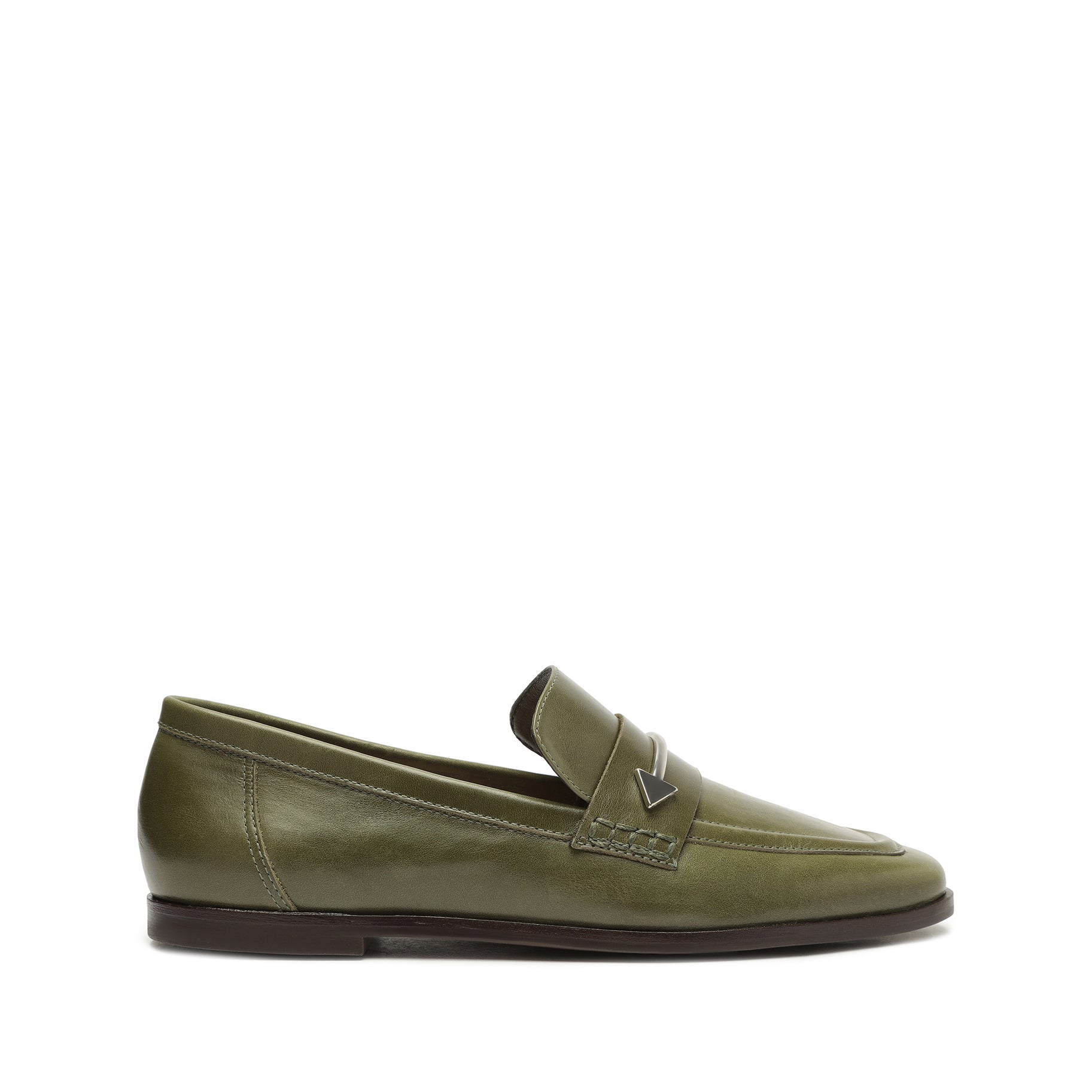 Desmond Caseina Flat Flats OLD 5 Military Green Caseina - Schutz Shoes