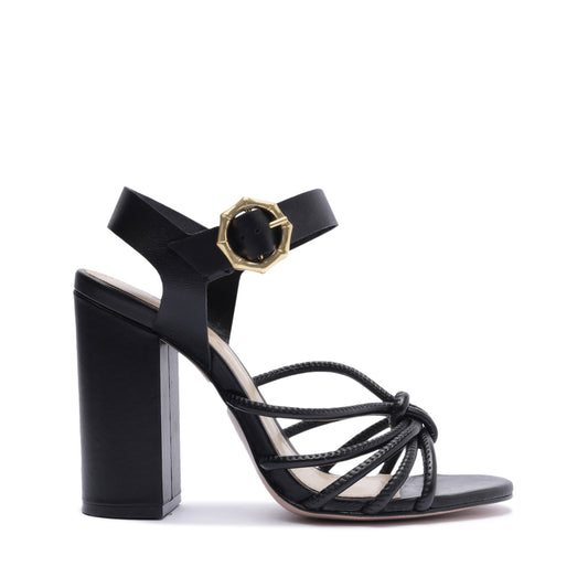 Mahi Block Leather Sandal Sandals PRE FALL 23 5 Black Leather - Schutz Shoes