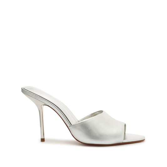 Luciana Metallic Leather Sandal Sandals Open Stock 5 Silver Metallic Leather - Schutz Shoes