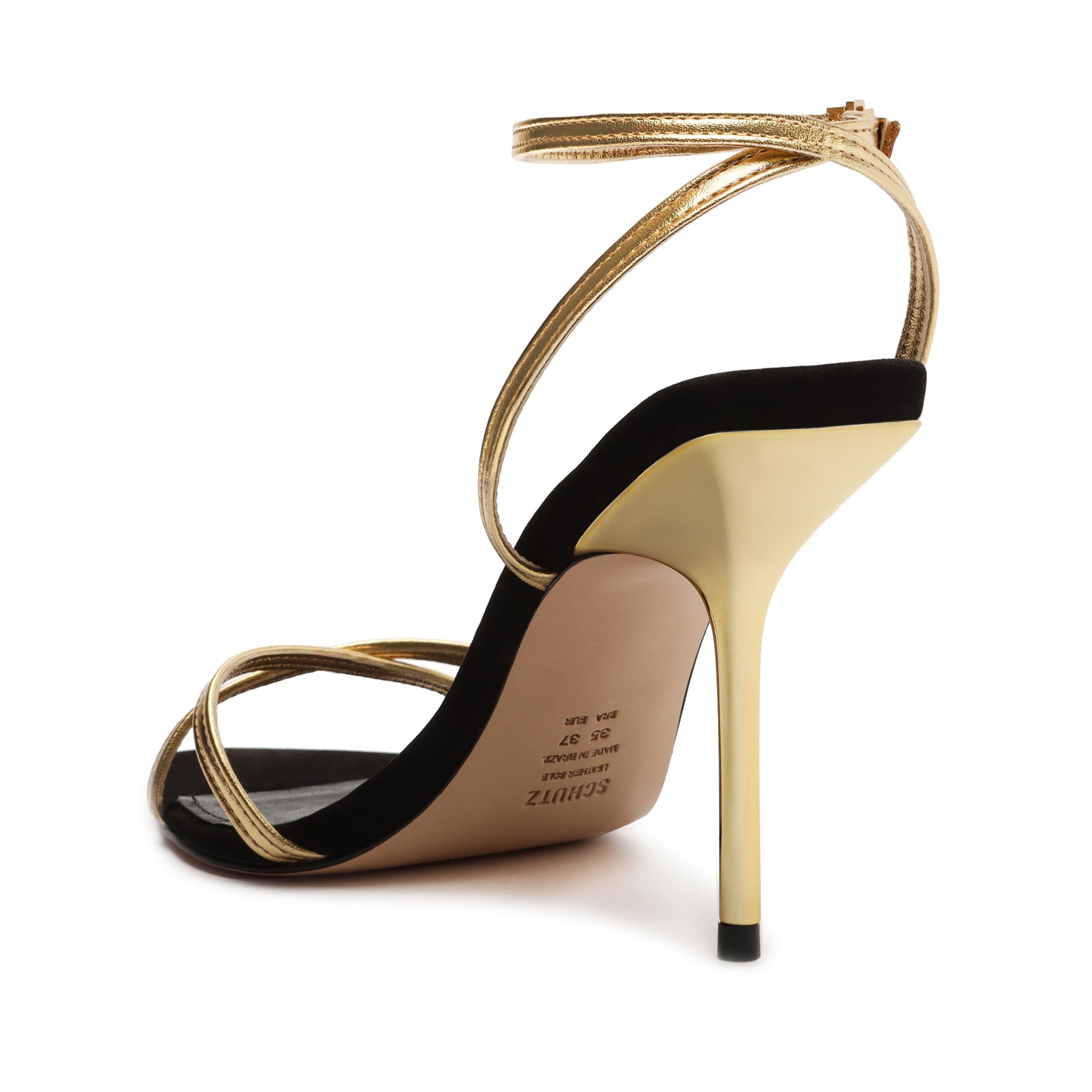 Claudia Metallic Leather Sandal Sandals OLD    - Schutz Shoes