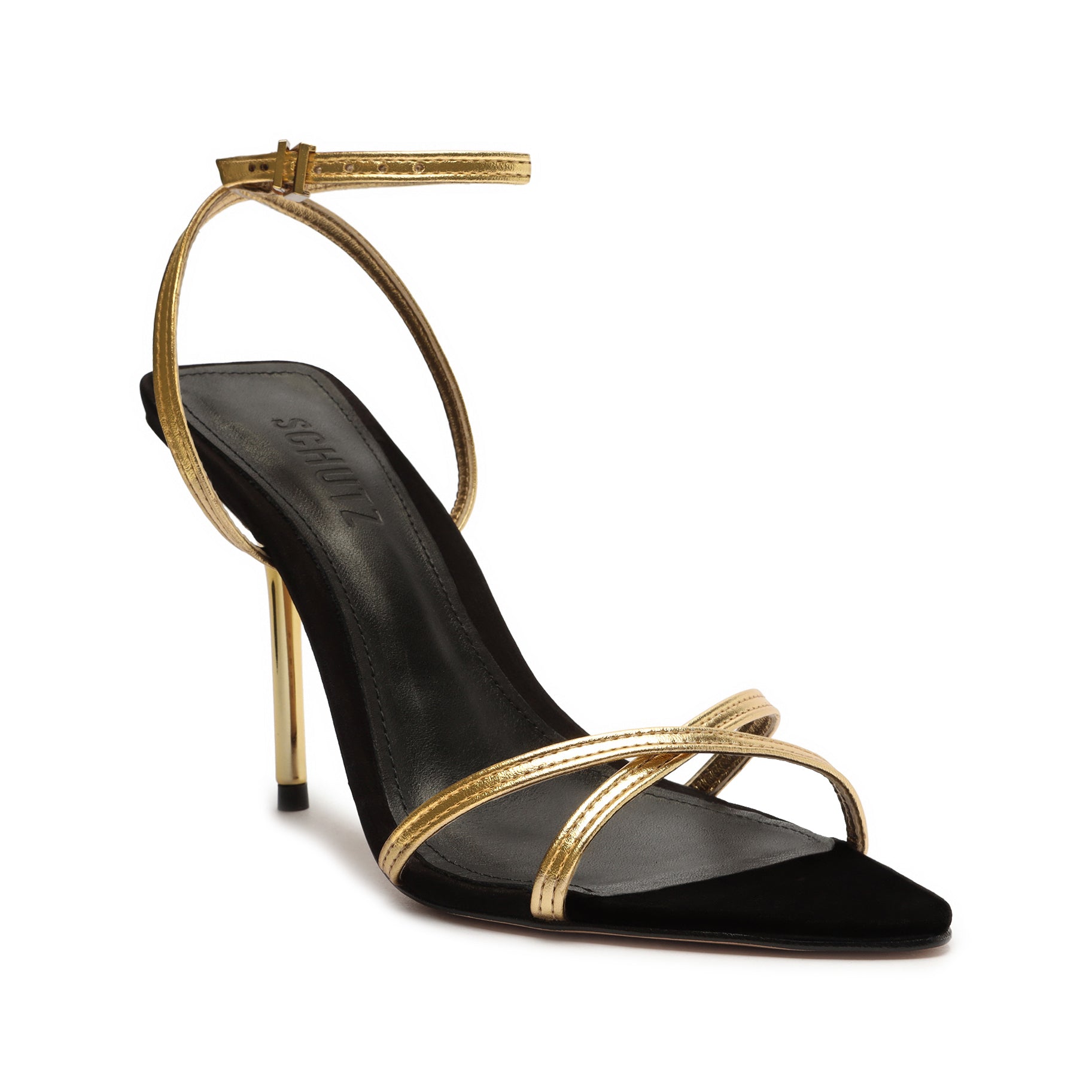 Claudia Metallic Leather Sandal Sandals OLD    - Schutz Shoes