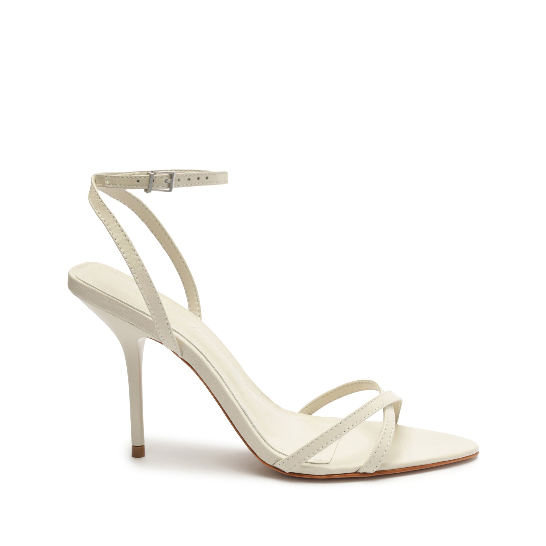 Claudia Nappa Leather Sandal Sandals Summer 23 5 Pearl Nappa Leather - Schutz Shoes