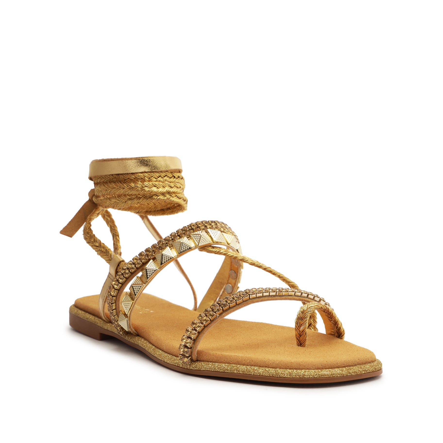 Summer Nappa Leather Sandal Flats OLD    - Schutz Shoes