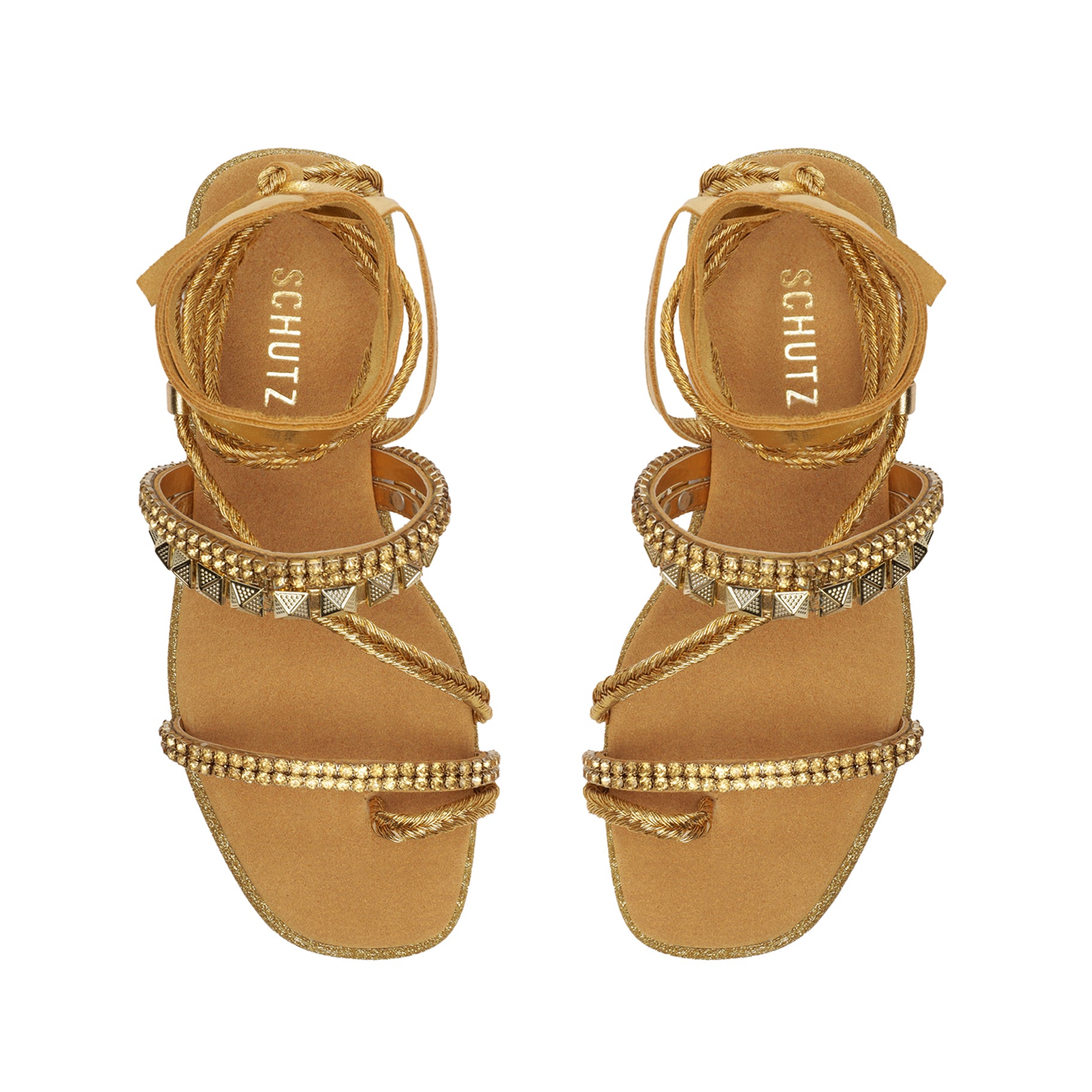 Summer Nappa Leather Sandal Flats OLD    - Schutz Shoes