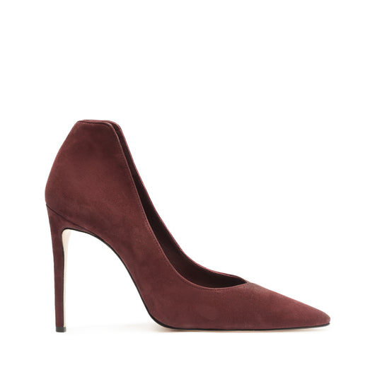 Arlette Suede Pump Pumps Fall 22 5 Vino Ruby Suede - Schutz Shoes