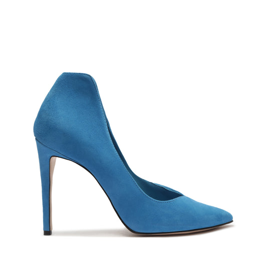 Arlette Suede Pump Pumps Open Stock 5 Citric Blue Suede - Schutz Shoes