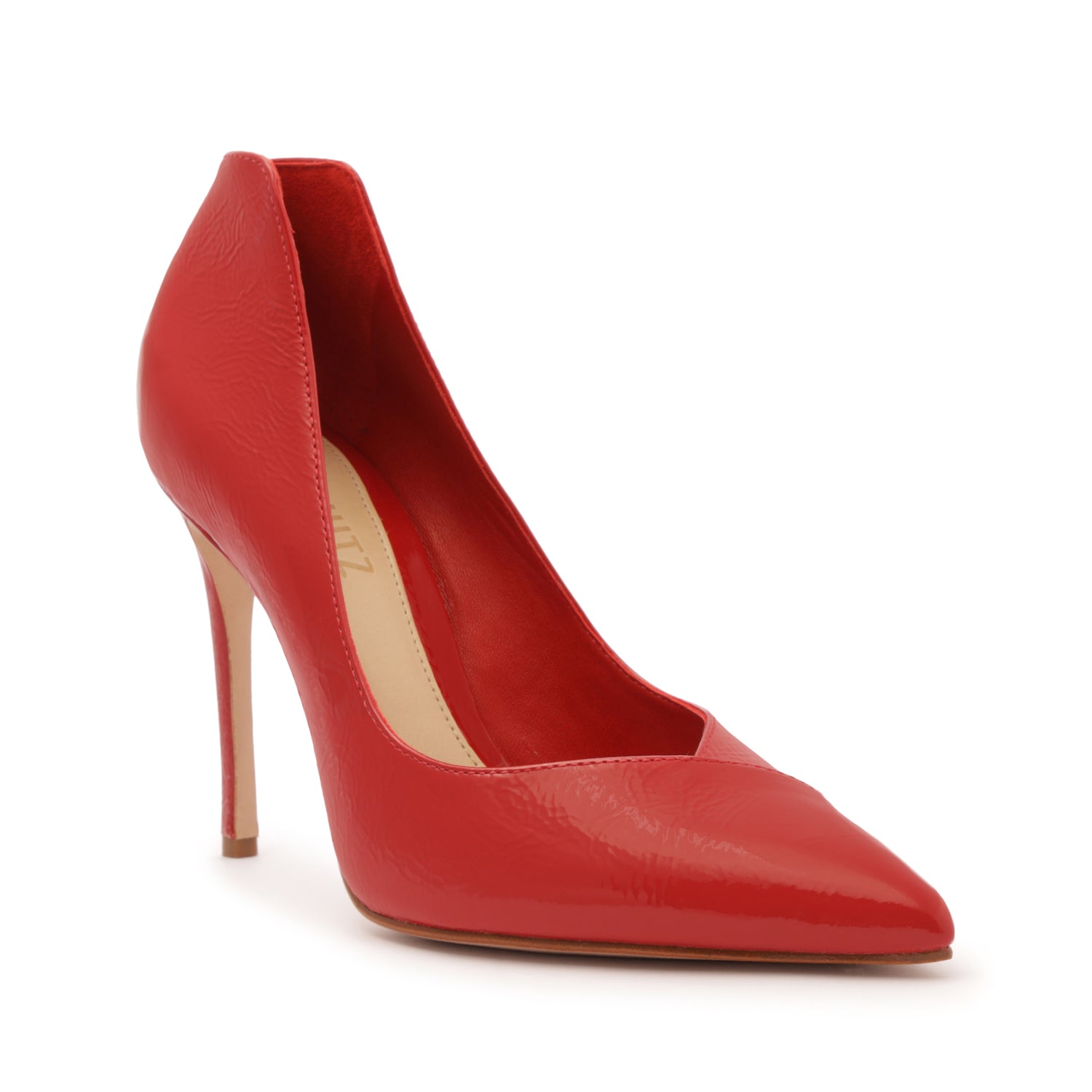 Arlette Nappa Leather Pump Club Red Nappa Leather