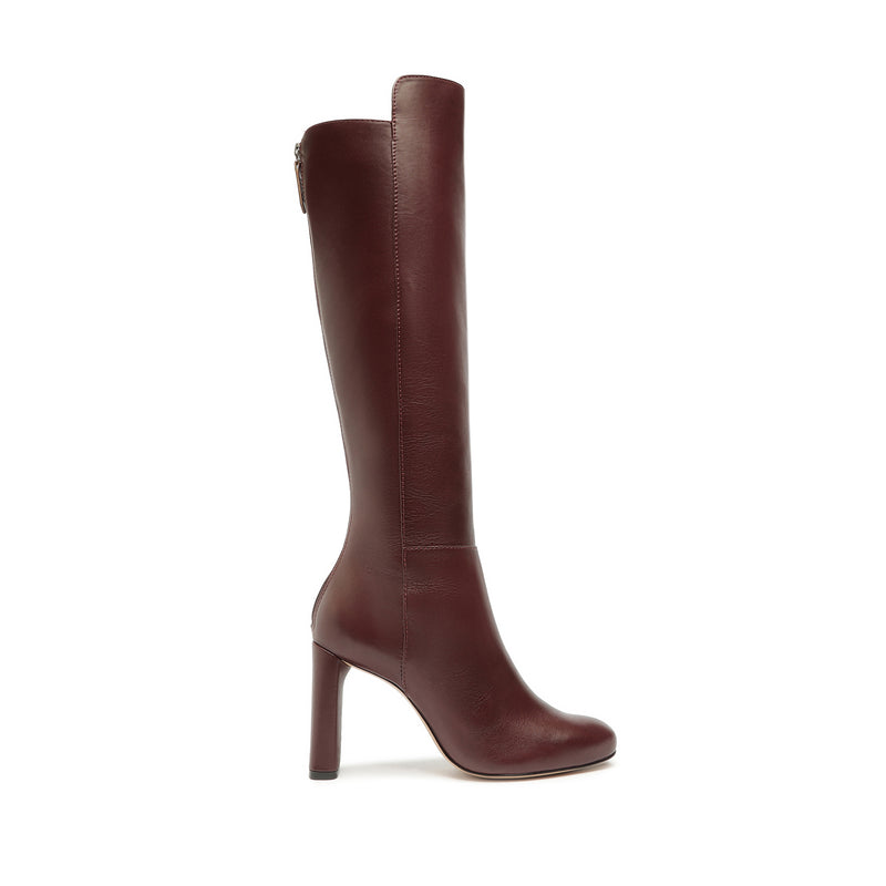 Etienne Leather Boot Boots Open Stock 5 Vino Ruby Leather - Schutz Shoes