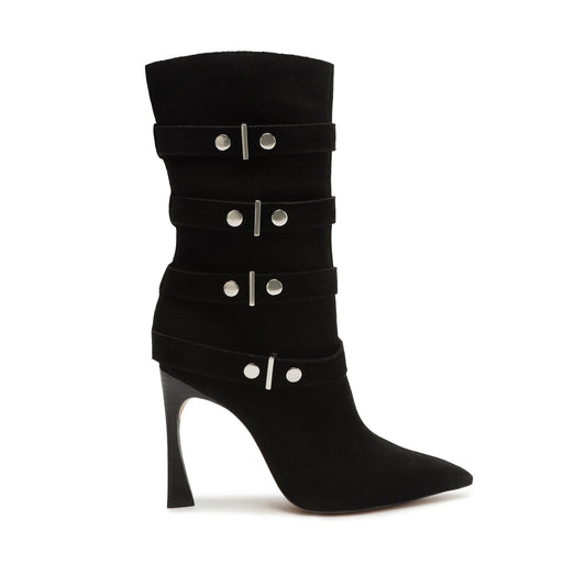 Nyle Cow Suede Bootie Booties OLD 5 Black Cow Suede - Schutz Shoes