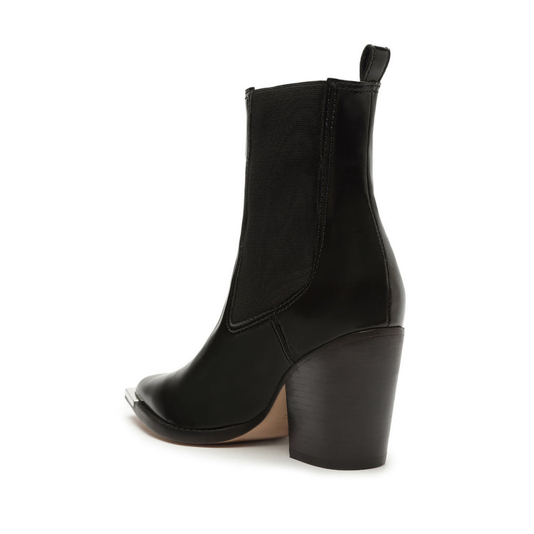 Springsteen Leather Bootie Black Leather