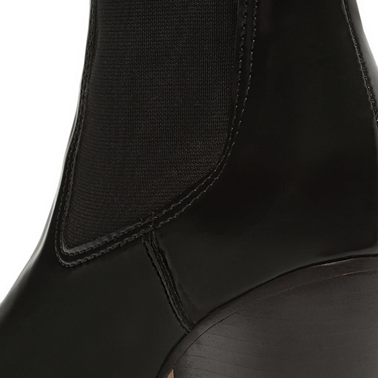 Springsteen Leather Bootie Black Leather