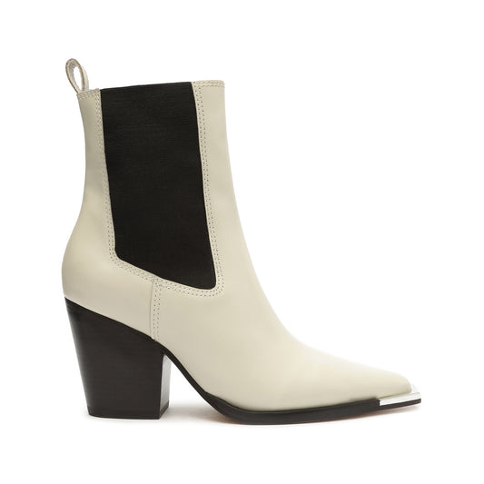 Springsteen Leather Bootie Booties FALL 23 5 Pearl Leather - Schutz Shoes