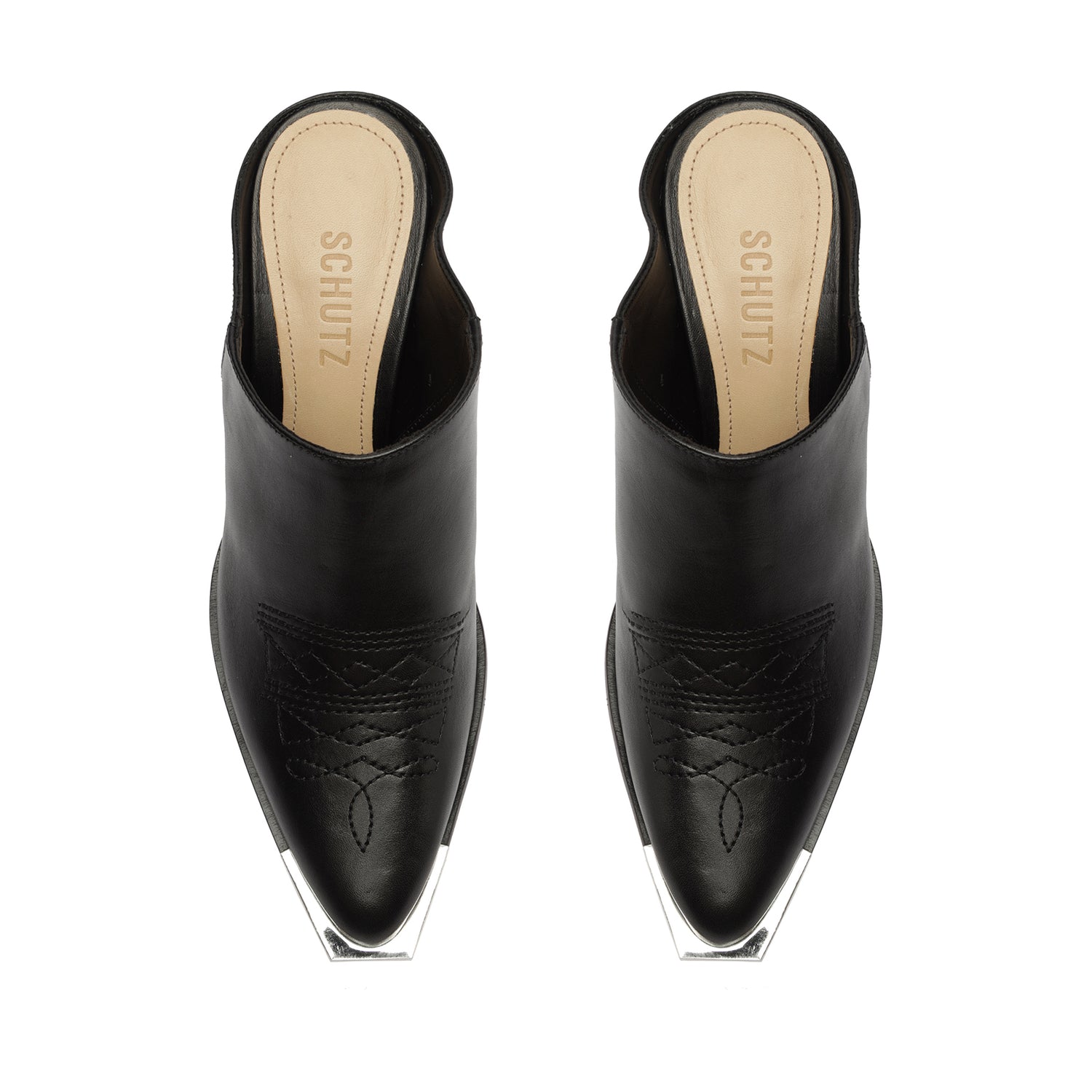Alley Leather Pump Black Leather