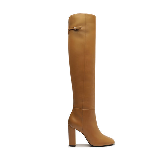 Austine Leather Boot Boots Open Stock 5 Nude Caramel Leather - Schutz Shoes