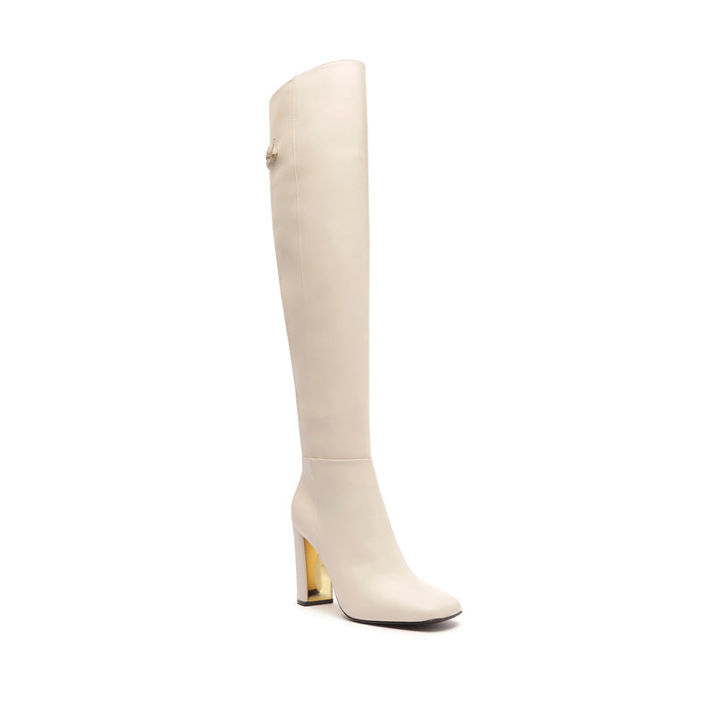 Austine Leather Boot Pearl Leather