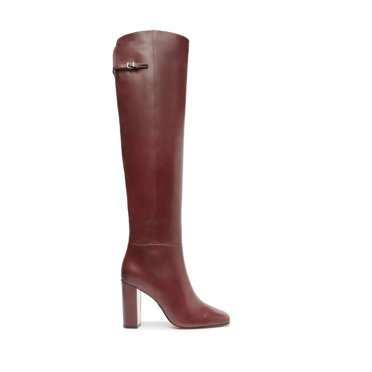Austine Leather Boot Boots Open Stock 5 Vino Ruby Leather - Schutz Shoes