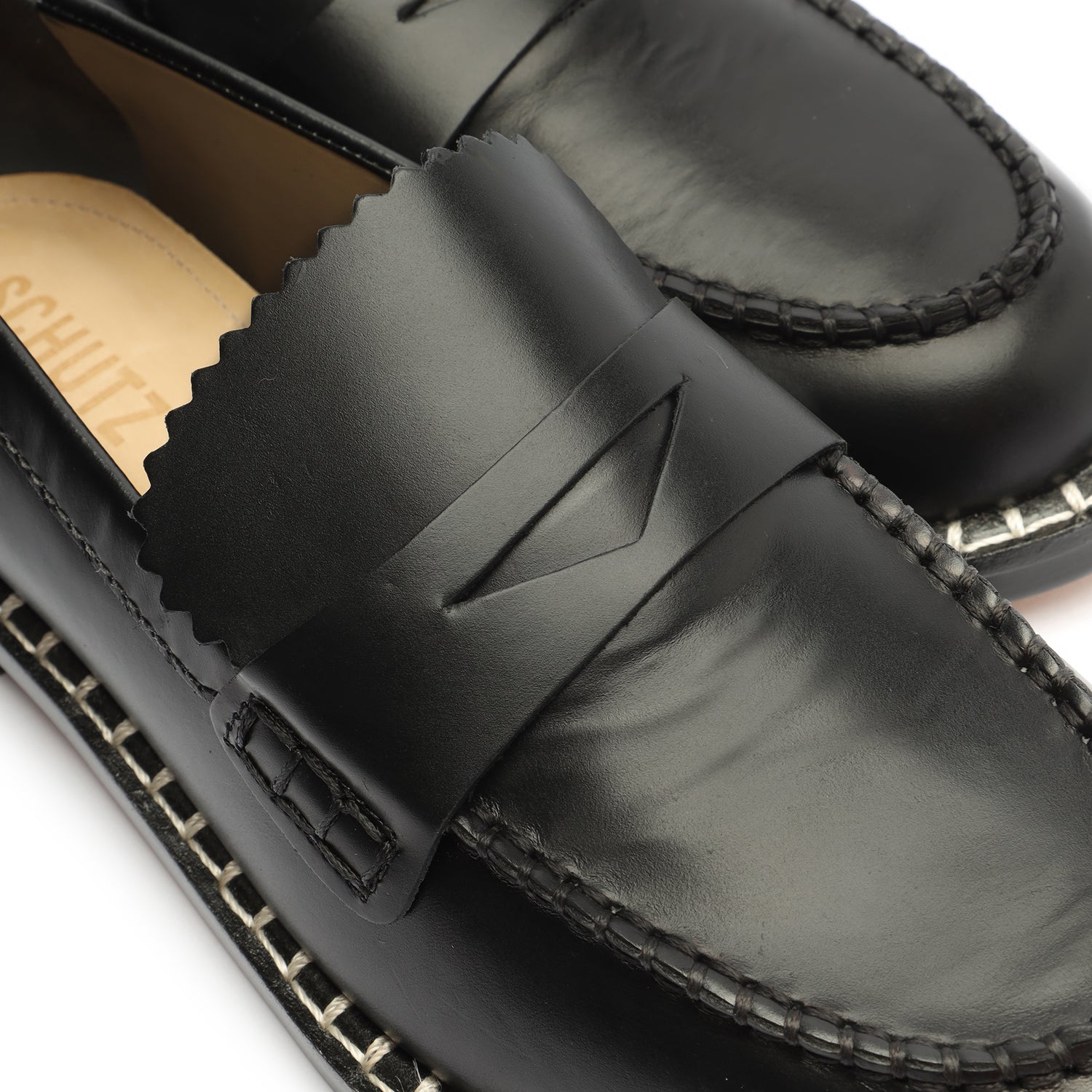 Christie Leather Flat Flats Open Stock    - Schutz Shoes