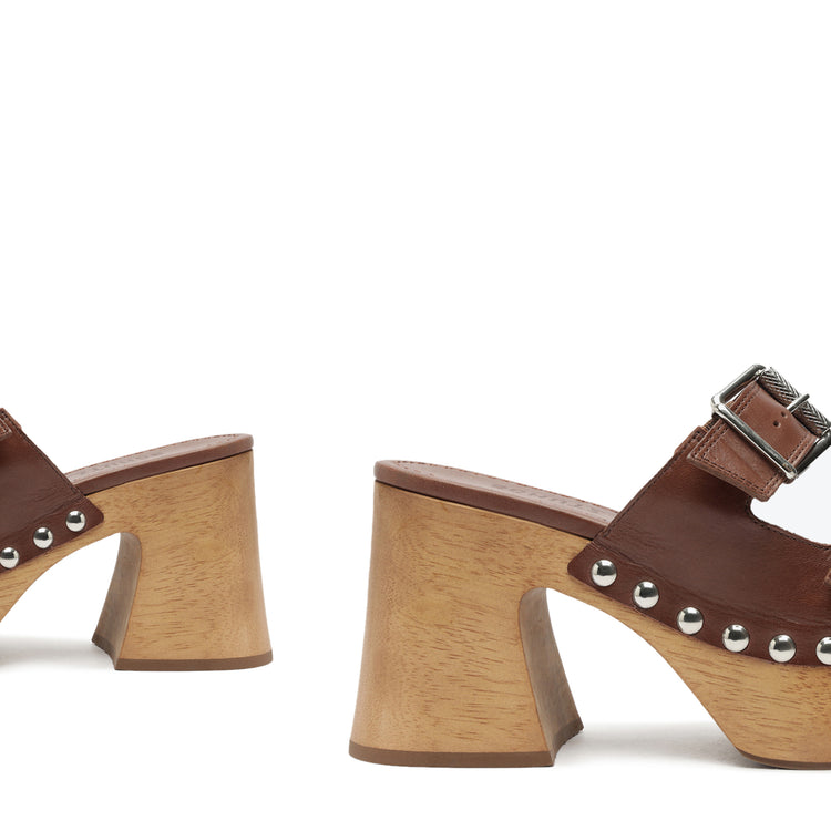 Kayleigh Leather Sandal True Brown Leather