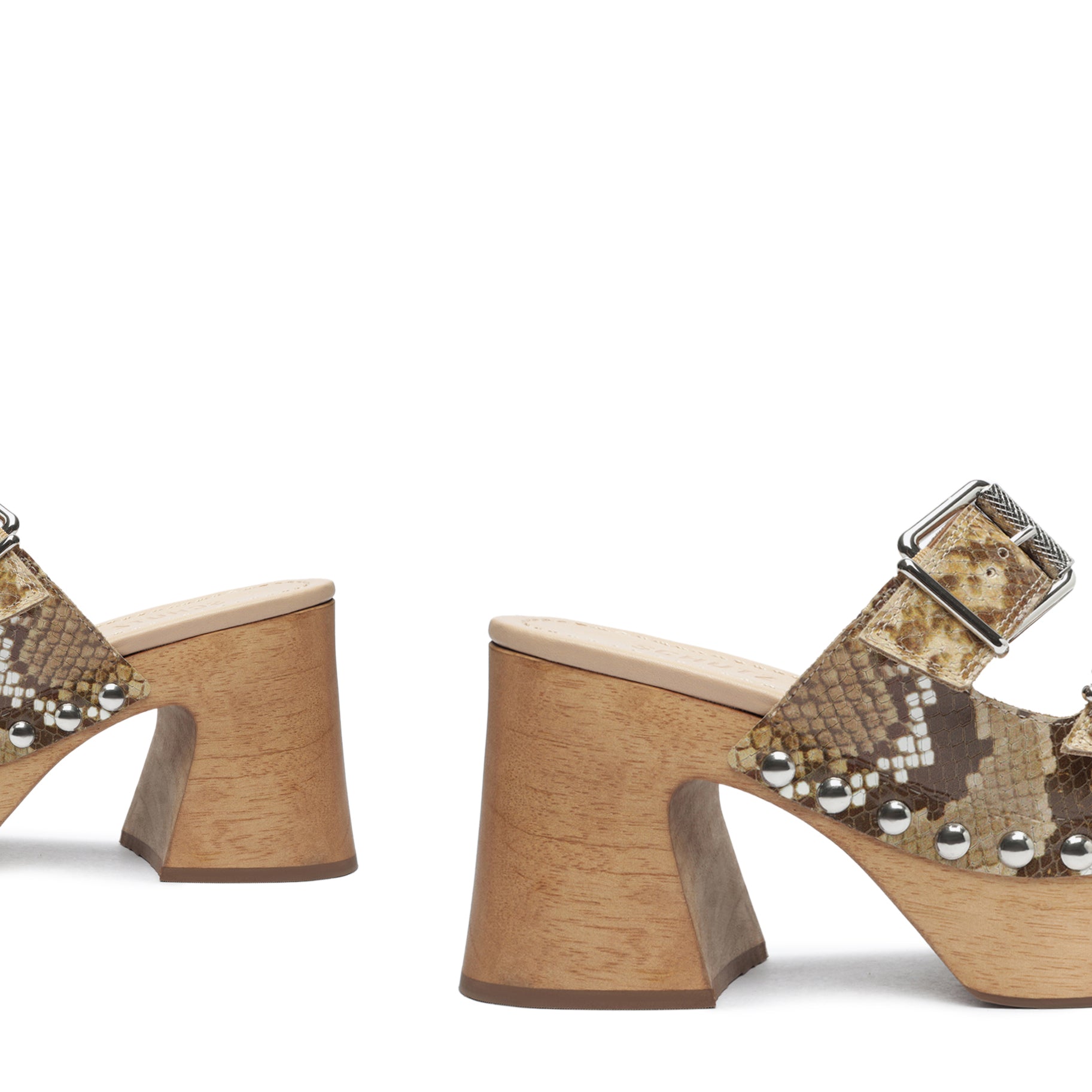 Kayleigh Snake-Embossed Leather Sandal Resort 23 - Schutz Shoes