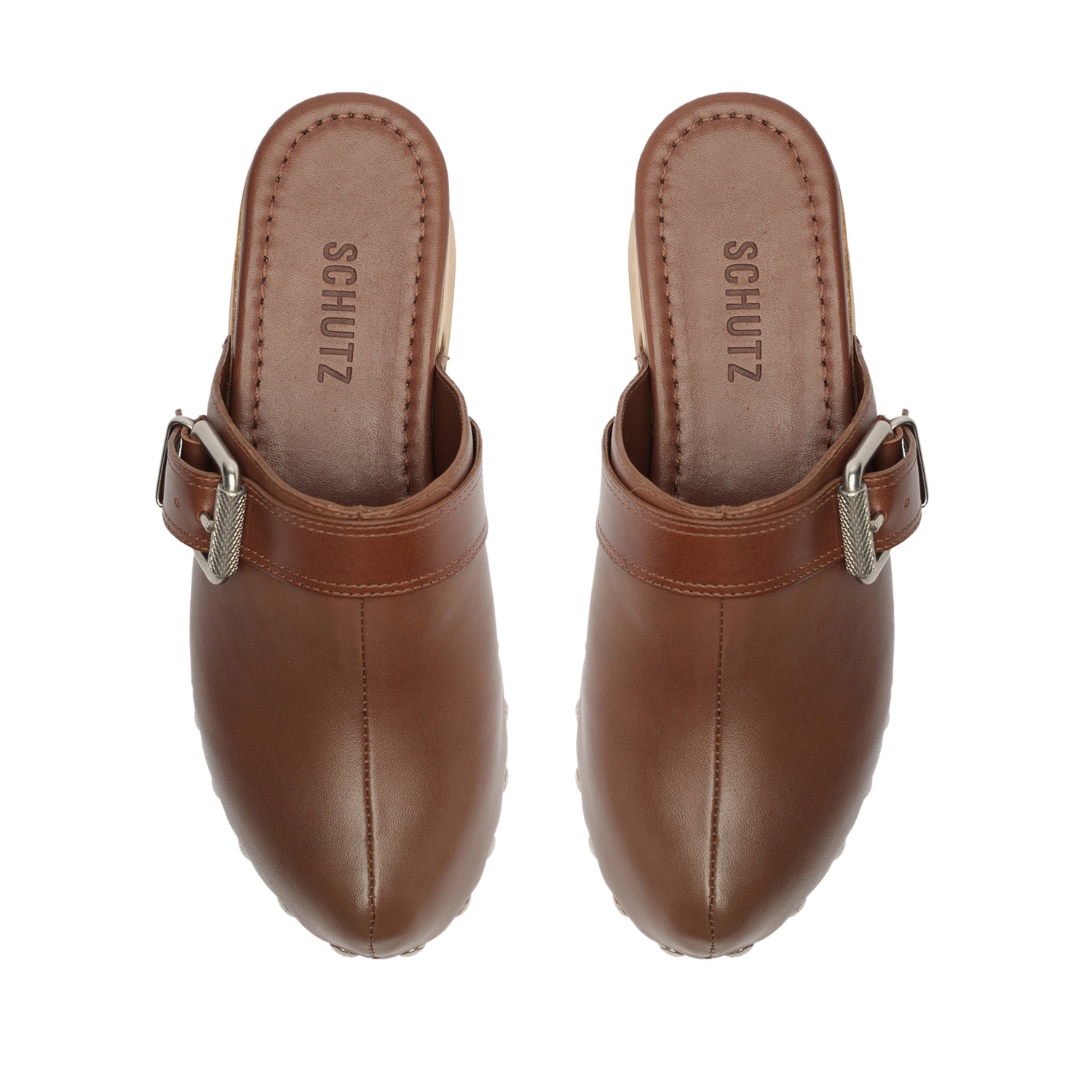 Ever Leather Flat True Brown Leather