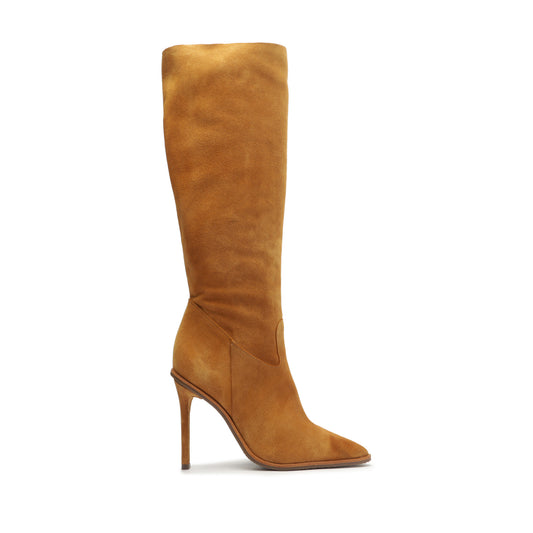 Cristin Suede Boot Boots Open Stock 5 Nude Caramel Suede - Schutz Shoes