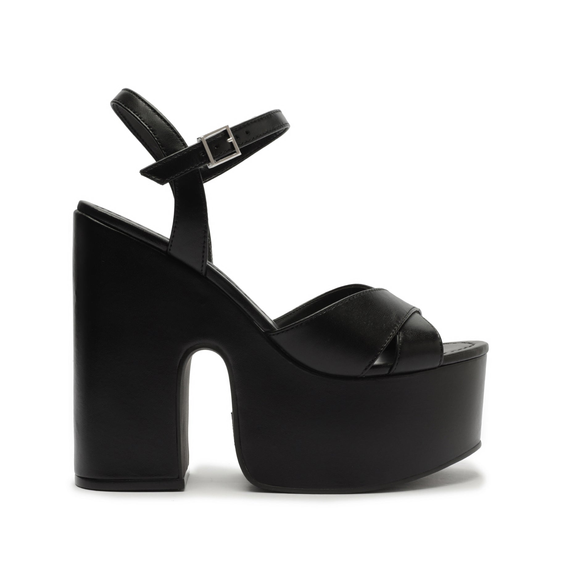 Keefa Cutout Nappa Leather Sandal Sandals OLD 5 Black Nappa Leather - Schutz Shoes