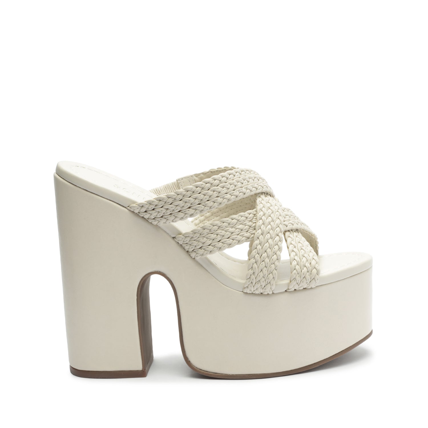 Aneka Atanado Leather Sandal 5 Pearl Atanado Leather - Schutz Shoes