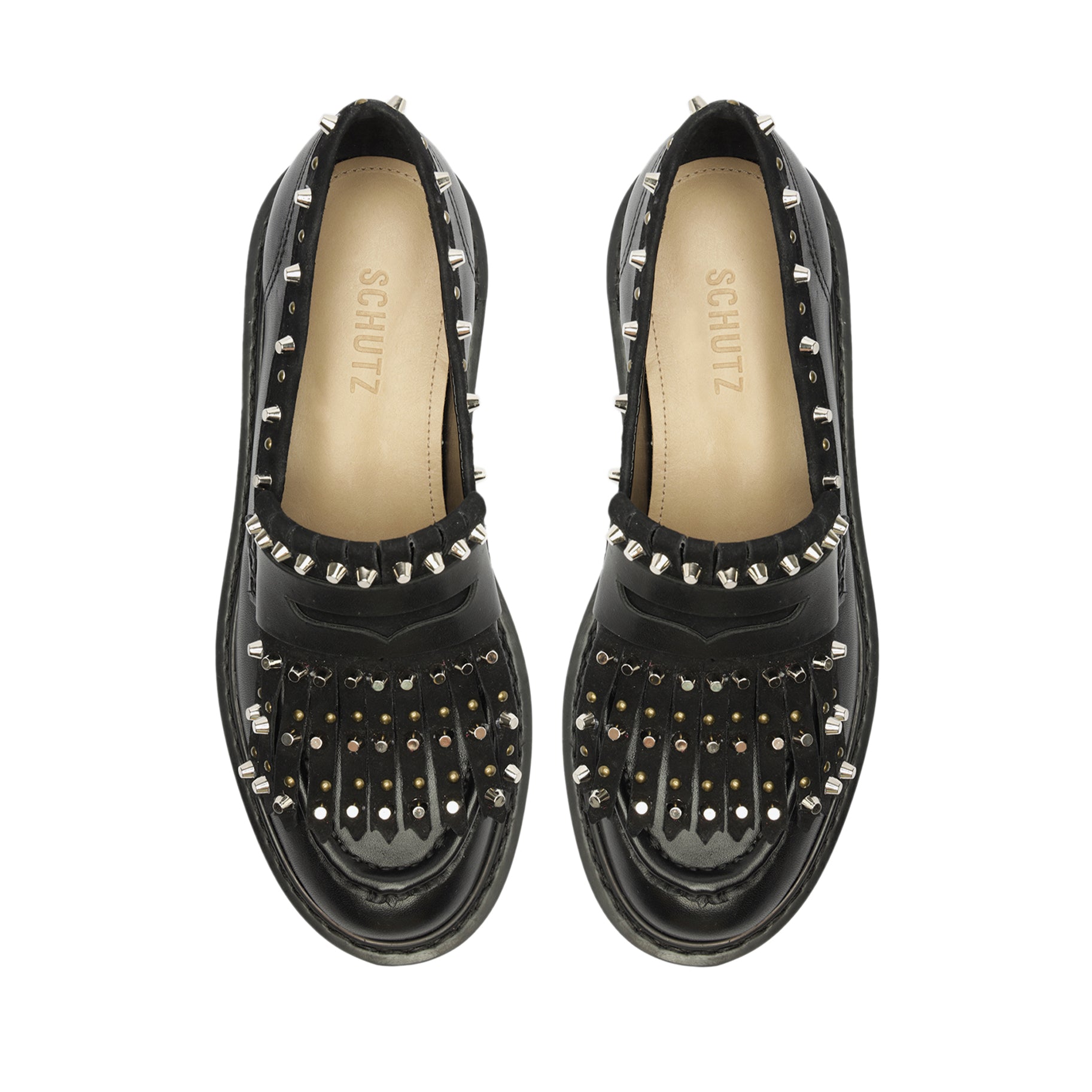 Christie Fringes Leather Flat Flats PRE FALL 23    - Schutz Shoes