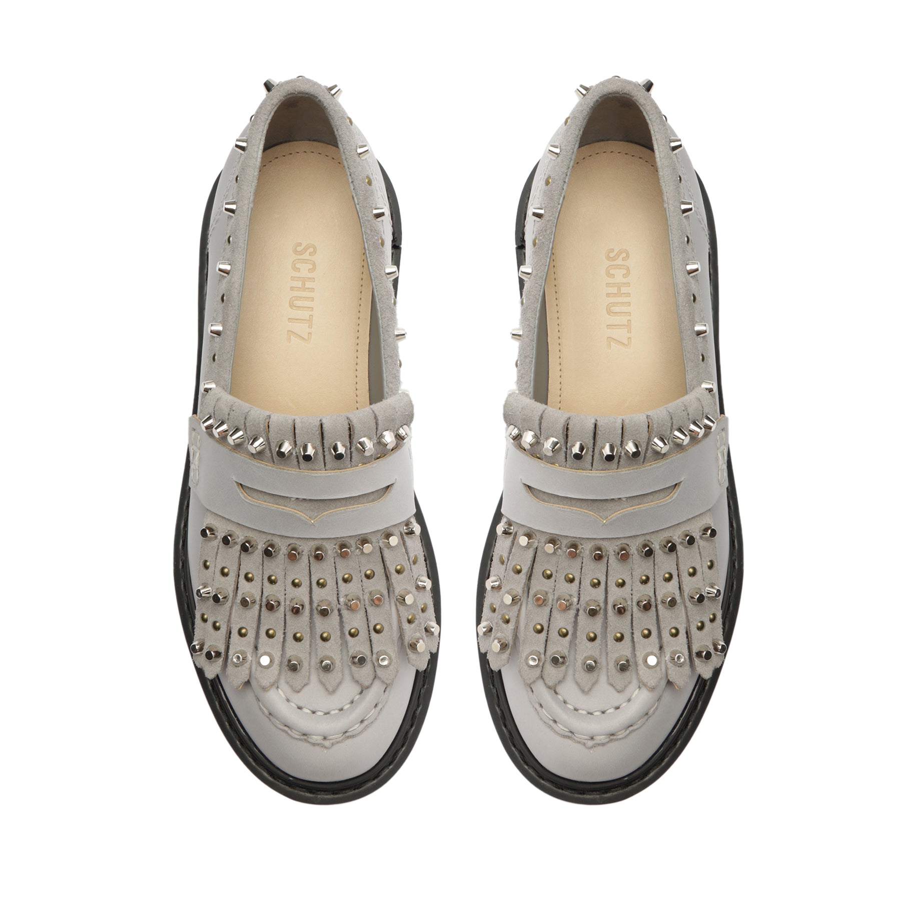 Christie Fringes Leather Flat PRE FALL 23 - Schutz Shoes