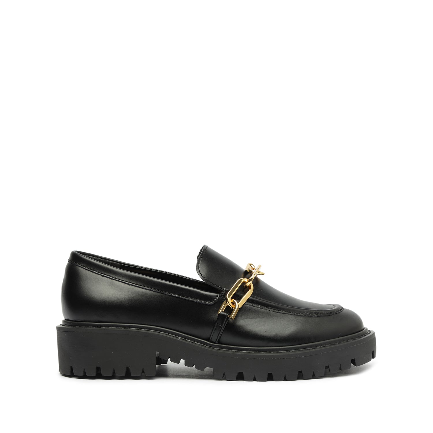 Christie Casual Leather Flat Flats Resort 23 5 Black Leather - Schutz Shoes
