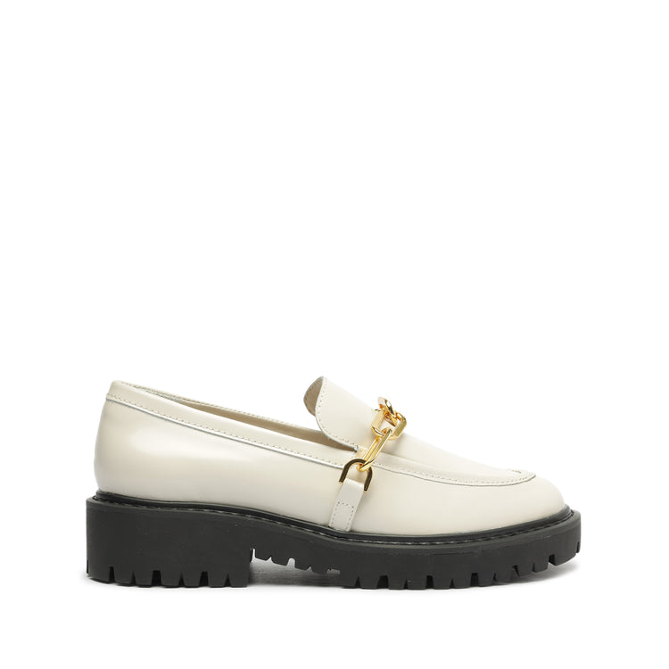 Christie Casual Leather Flat Pearl Leather