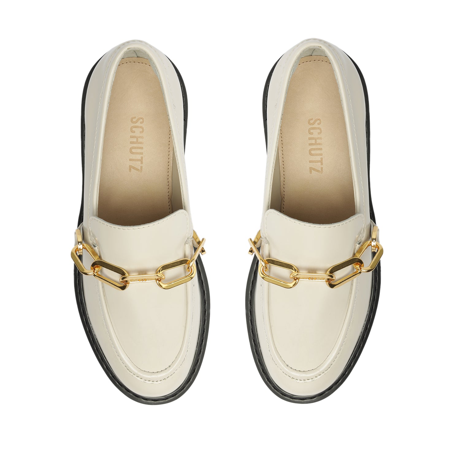 Christie Casual Leather Flat Pearl Leather