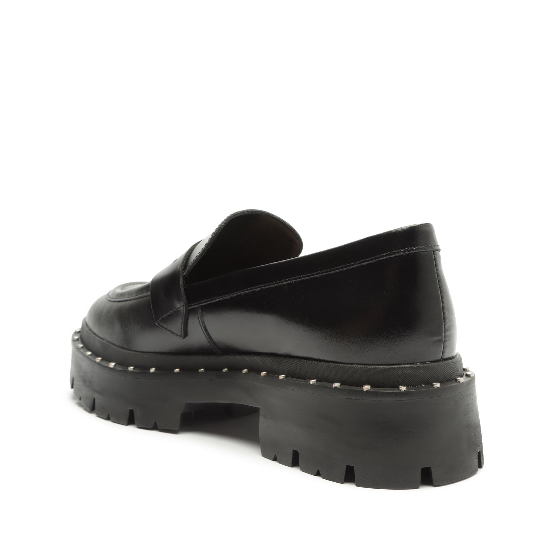 Christie Studs Leather Flat Flats FALL 23    - Schutz Shoes