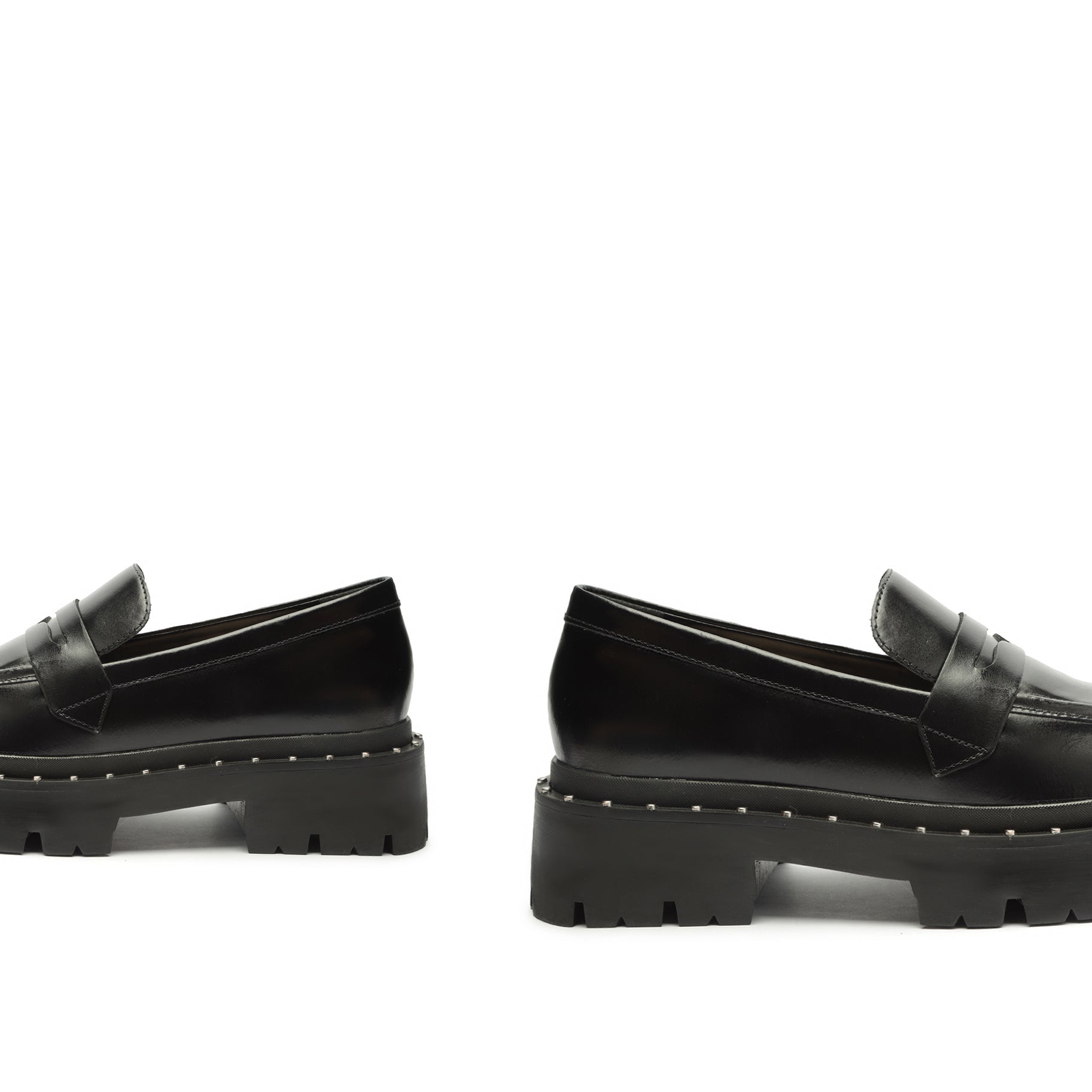 Christie Studs Leather Flat Flats FALL 23    - Schutz Shoes