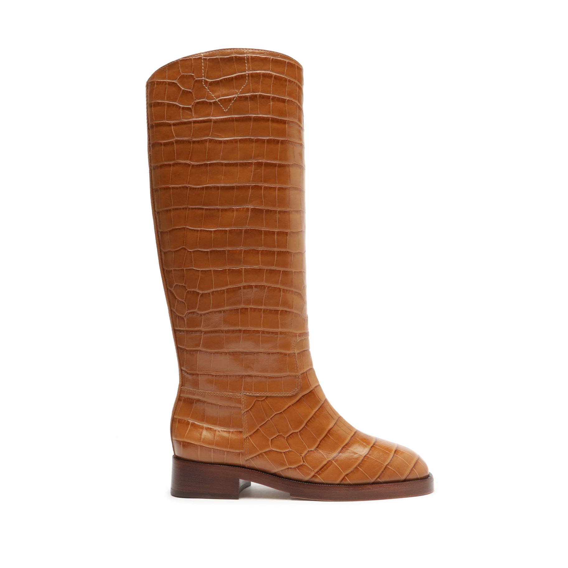 Terrance Up Leather Boot FALL 23 5 Honey Peach Leather - Schutz Shoes