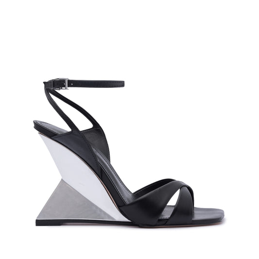 Jill Nappa Leather Sandal Sandals PRE FALL 23 5 Black Nappa Leather - Schutz Shoes