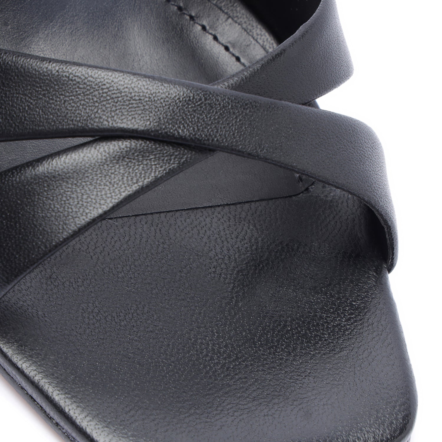 Jill Nappa Leather Sandal Black Nappa Leather