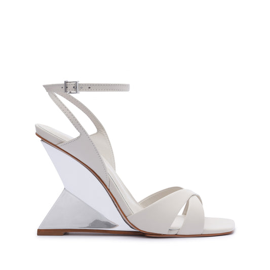 Jill Nappa Leather Sandal Sandals PRE FALL 23 5 Pearl Nappa Leather - Schutz Shoes