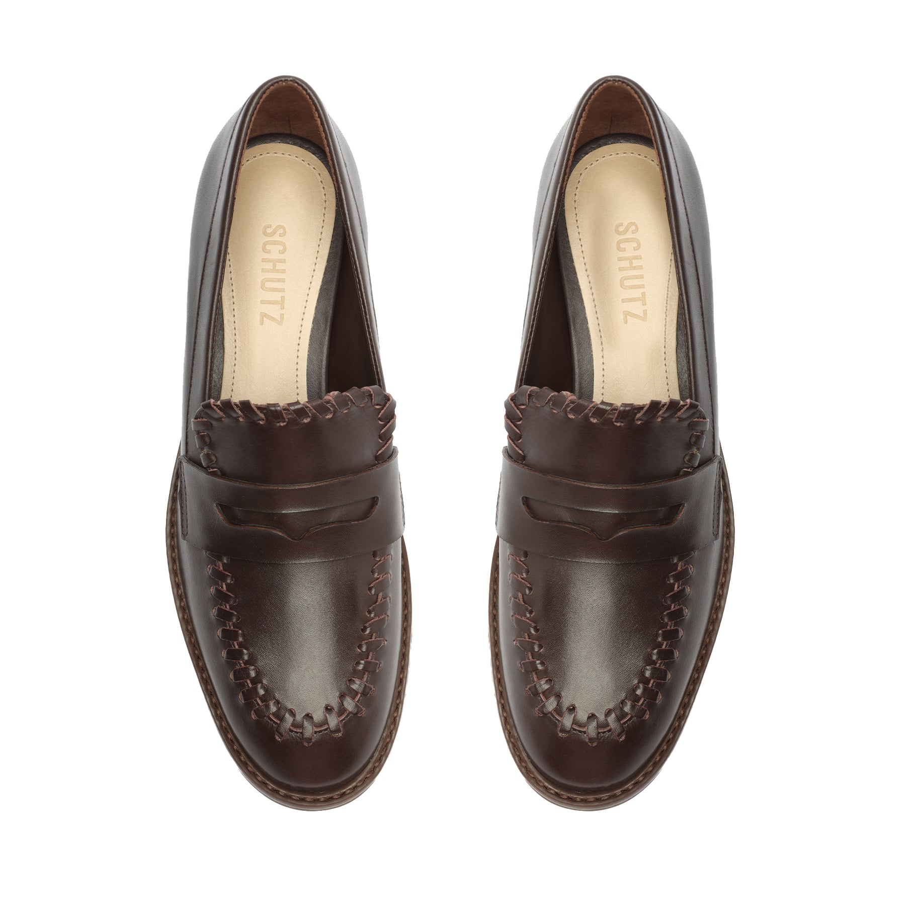 Lenon Leather Flat Flats FALL 23    - Schutz Shoes