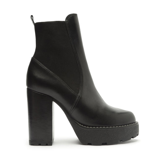 Billie Platform  Leather Bootie Booties FALL 23 5 Black Atanado Leather - Schutz Shoes