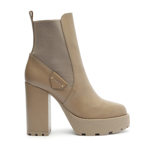 Billie Platform Leather Bootie Booties FALL 23 5 Mocaccino Atanado Leather - Schutz Shoes