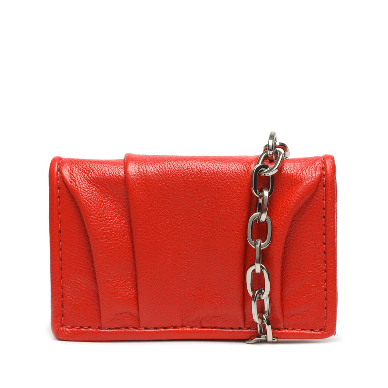 Demi Mini Leather Bag Red Orange Leather