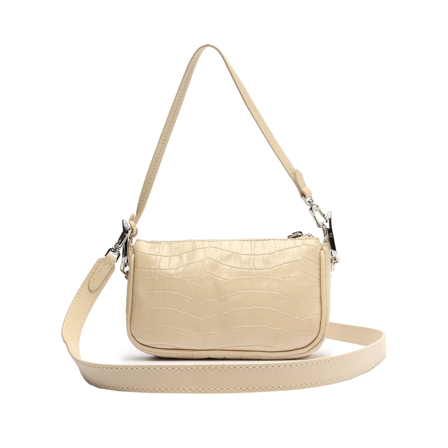 Buy HIDESIGN Malasana Zipper Closure Leather Women's Hobo Handbag |  Shoppers Stop