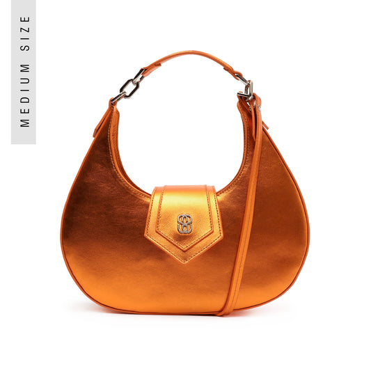 Spicy Nappa Leather Shoulderbag Handbags OLD M Orange Nappa Leather - Schutz Shoes